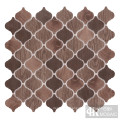 Brown Natural Wood Lantern Printing Recycled Glass Tile